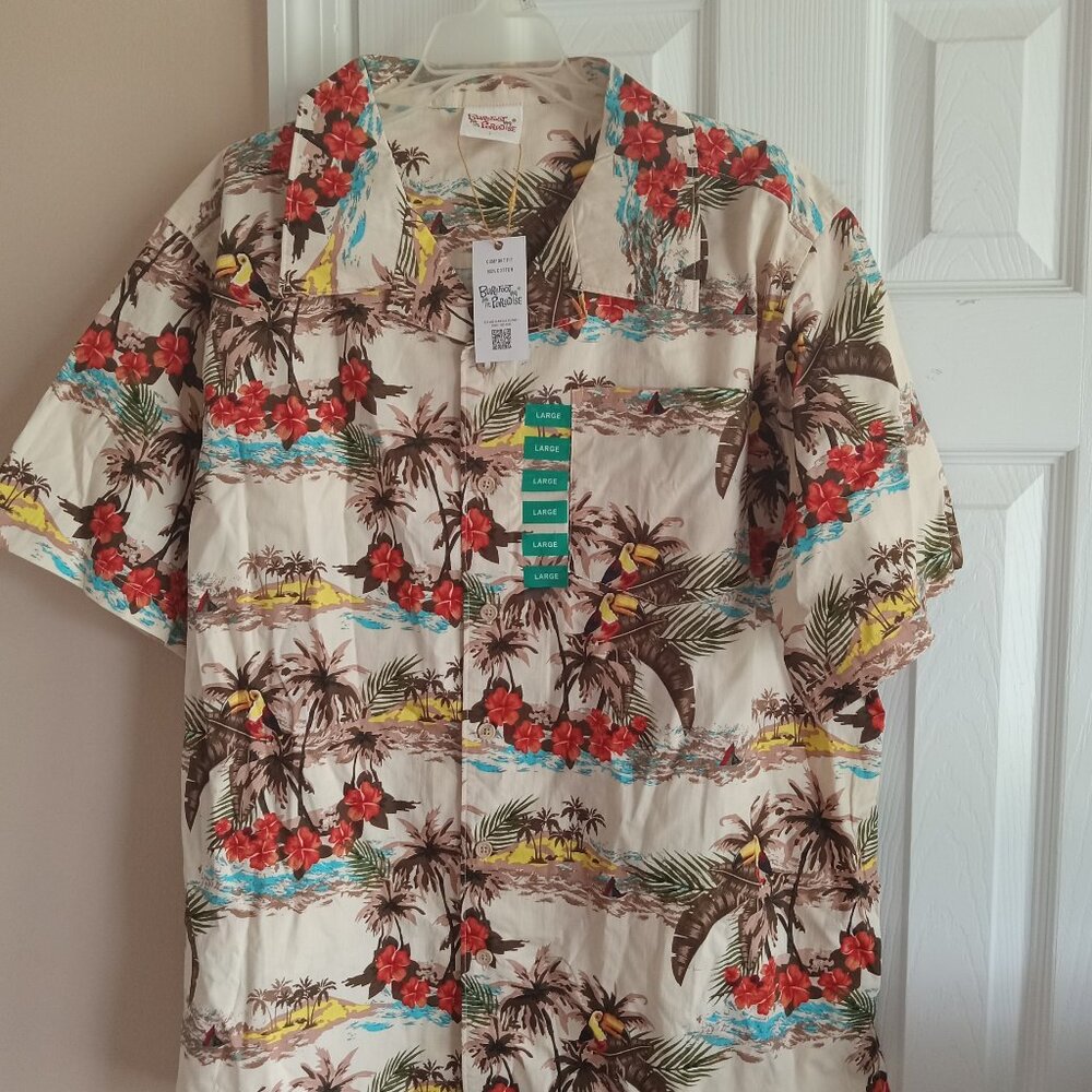 Large Hawaiian shirt made by Barefoot in Paradise